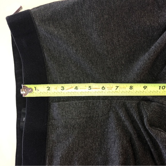 WHBM Ponte Charcoal Gray Comfort Side-Zip Ankle Pants (6) - Picture 7 of 15